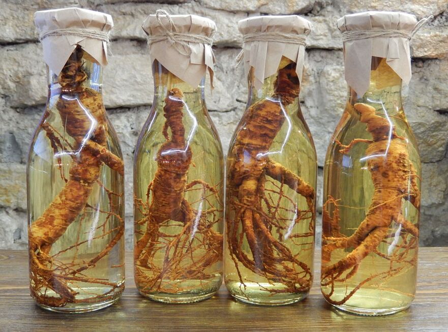 Luarea tincturii de ginseng ajută la mărirea capului penisului