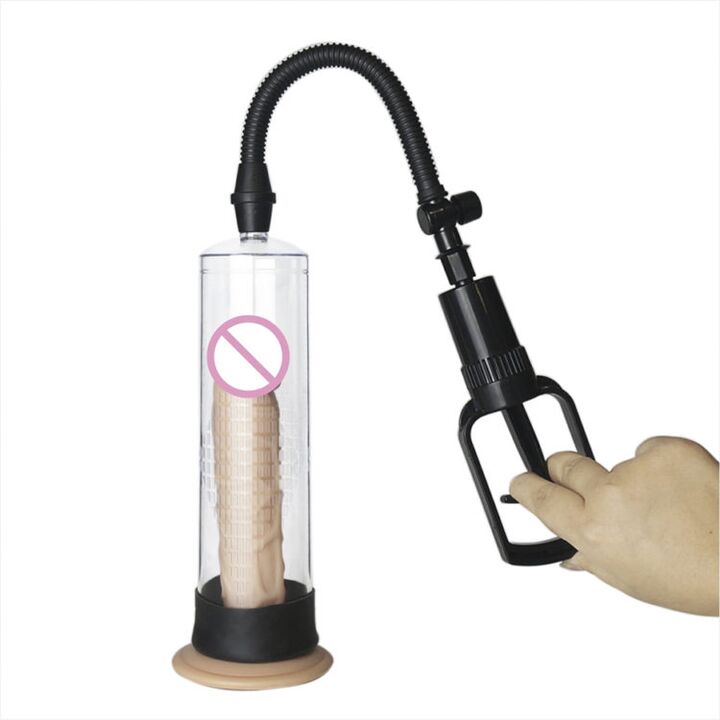 Pompă de vid cu pompă manuală pentru a ajuta la creșterea dimensiunii penisului